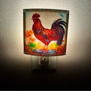 Colorful Rooster Night Light